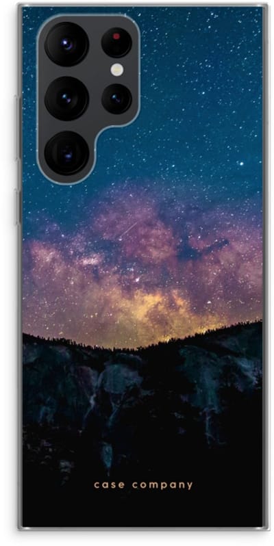 Case Company® - Hoesje geschikt voor Samsung Galaxy S22 Ultra hoesje - Travel to space - Soft Cover Telefoonhoesje - Bescherming aan alle Kanten en Schermrand