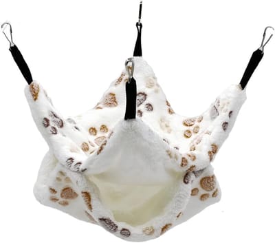 Hangmat voor Kleine Dieren - Zacht Fleece Voor Kooi, Ideaal Voor Cavia's, Hamsters en Fretten
