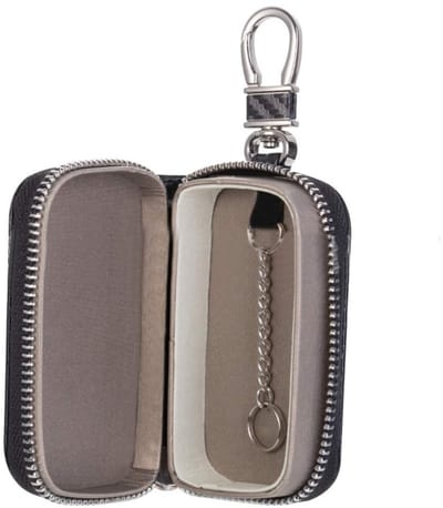 Dailygoods- Bescherming Autosleutel Diefstalbeveiligingsdoos - Signaalblokkeringsfunctie - Luxe Sleutelzakje - Hoogwaardig PU-leer - Veiligheidsafscherming - Sleuteltas