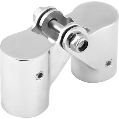 Raccord pivotant pliable en acier inoxydable pour tube de rail de bateau, raccords de tuyauterie pour yacht marin(25MM)