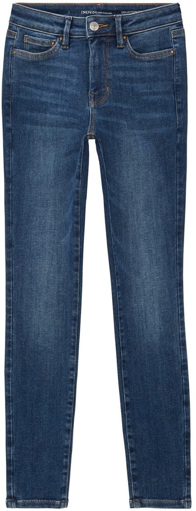 Tom Tailor Denim - 3 maten in 1 - TTNELA Extra Skinny Jeans - Maat L/32 - Used Mid Stone Blue Denim
