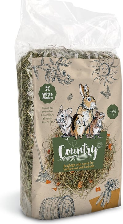 Witte Molen - Knaagdierenvoer - Knaagdier - Country Bloesemhooi Wortel 500g - 1st