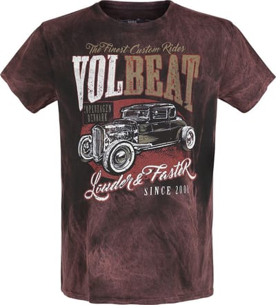Volbeat T-shirt - Louder And Faster - S tot 4XL - voor Mannen - roest