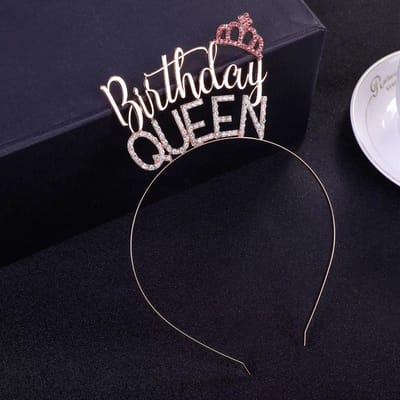 Serre-tête Lettre Diamant Accessoires Cheveux Anniversaire Reine d'Anniversaire Serre-tête Fête d'Anniversaire