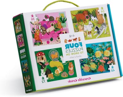 Puzzelset Huisdieren - Legpuzzels Kinderen - Uren Puzzelplezier - Oplopende Moeilijkheidsgraad - 180 Stuks - Meerkleurig