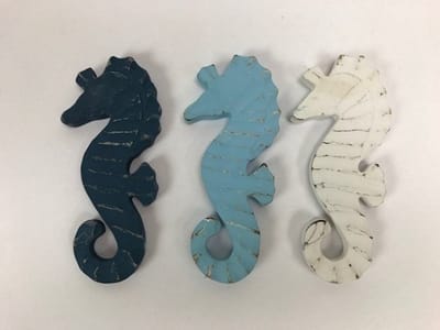 Zeepaard set van 3 H ca 12 cm