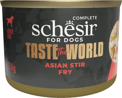 Schesir Taste The World Hond Asian Stir Fry - 8 x 150 gr - Voordeelverpakking