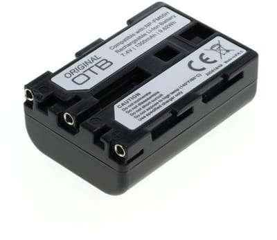 OTB Camera accu compatibel met Sony NP-FM30, NP-FM55H, NP-FM50 en NP-QM51 - 1300 mAh