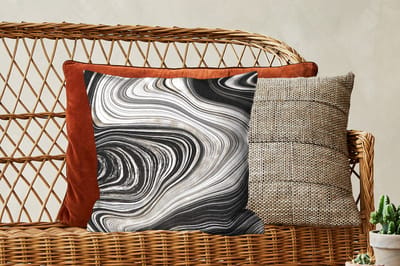 Sierkussens - Kussentjes Woonkamer - 45x45 cm - Agaat steen - Marmer - Goud - Edelstenen