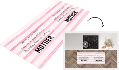 Keukenloper - Loper keuken - Moeder - Quotes - Voor haar - Familie - 120x50 cm - Keukenloper vinyl