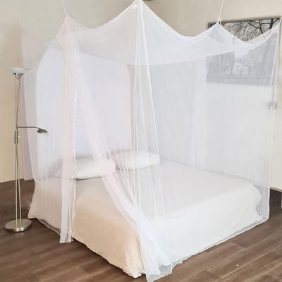 XXL Moskitonet voor Tweepersoonsbed - 240 x 220 x 230 cm - Kleinste Gaten - Insectenbescherming met 2 Ingangen