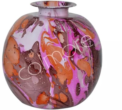Colmore by Diga vaas-Iron Fuchsia enamel-Ø35x35x35cm