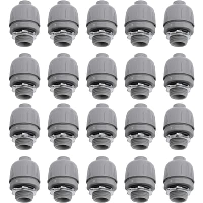 20 STUKS Vloeistofdichte Connector 3/4 Inch NPT Niet-metalen Flexibele Elektrische Leidingfittingen voor