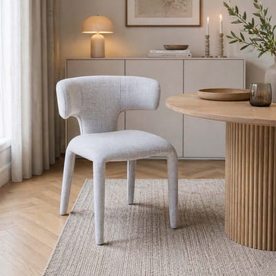 Milton & Oldbrook Eetkamerstoel Matera Wit