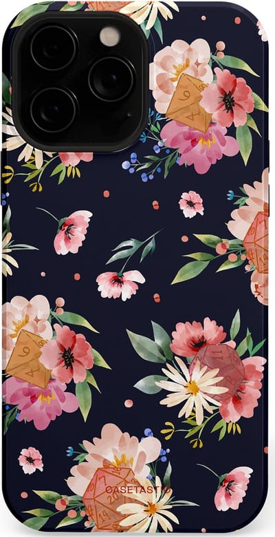 Casetastic Hoesje Geschikt voor Apple iPhone 13 Pro Max Magsafe - Stijlvolle Beschermende Duo-layer Case - Bloemenkracht met D20