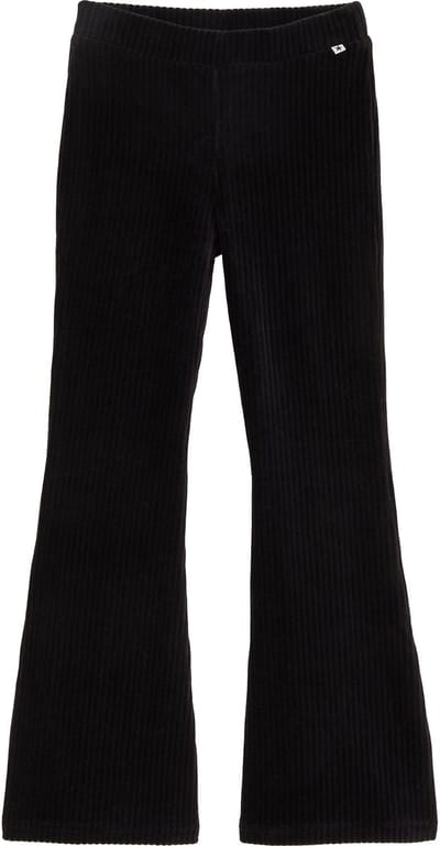 WE Fashion Meisjes velvet flared legging van ribstof