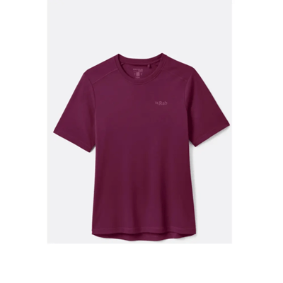 Rab Force Tee Dames (Maat - 12, Kleur - Mulberry)