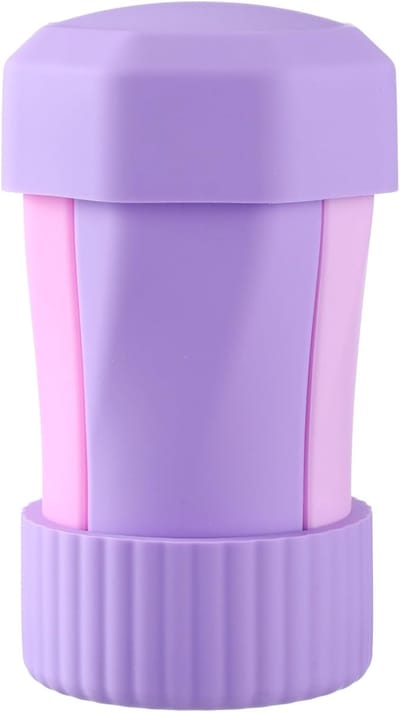 Ulisem - 4-in-1 siliconen reisflesjes - 50ml - Herbruikbare knijpflessen - Anti-lek - Met schaalverdeling - Compact en stapelbaar - Voor shampoo en bodylotion - Paars