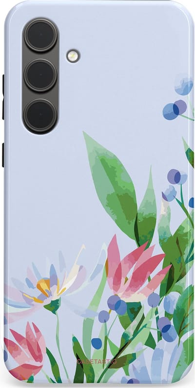 Casetastic hoesje geschikt voor Samsung Galaxy S24 Plus - Dubbellaagse bescherming - Dromen in pastel - Fashion Case - Lichtgrijs Mintgroen