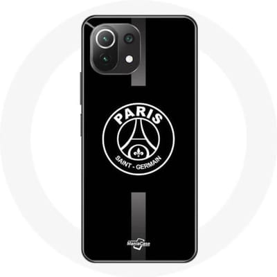 Hoesje - Xiaomi - Mi 11 Lite - PSG Logo Jordan - Flexibel - Sportief - Grijs/Zwart