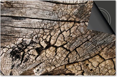 Inductie beschermer 60x60 - afdekplaat inductie mat - Dietrix Kookplaat beschermer - Exclusief - Hout en Boom - Schors boom open bruin