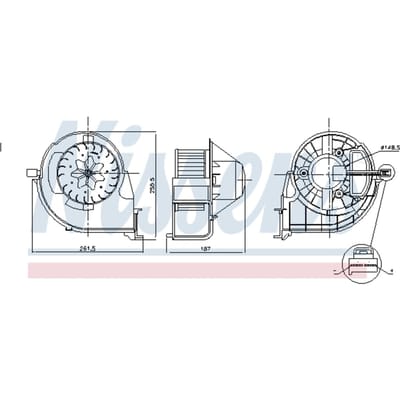 Binnenventilator NISSENS 87802