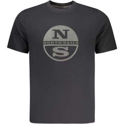 North Sails Zwarte Katoenen Heren T-Shirt