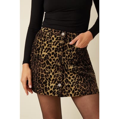 Korte rokken King Louie 10681 Garbo Skirt Fargo Cord Nat
