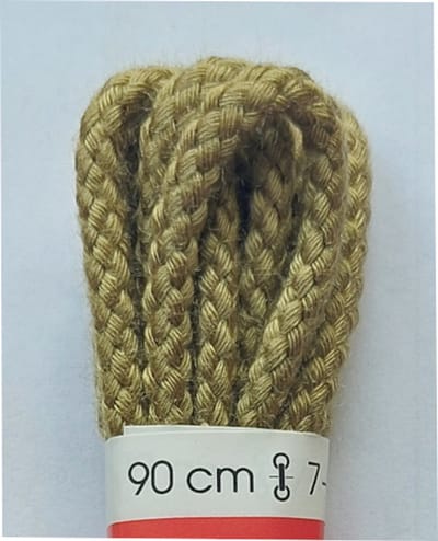 Ronilux Veter - Licht Olijf Groen - Rond - Koord Veters - Lengte 90 cm - Dikte 4 mm - Schoenveter