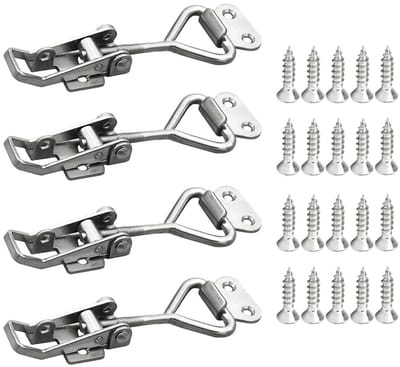 Dailygoods- Klem - 4 Stuks - Verstelbaar - Roestvrij Staal - Inclusief Schroeven - Sterk en Robuust - Eenvoudig te Installeren - Klemmen