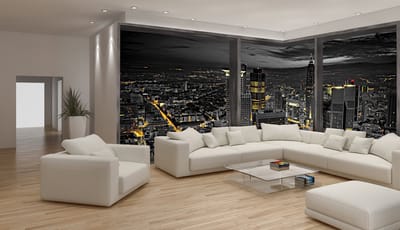 Fotobehang Vlies Stand | Zwart | GROOT 832x254cm