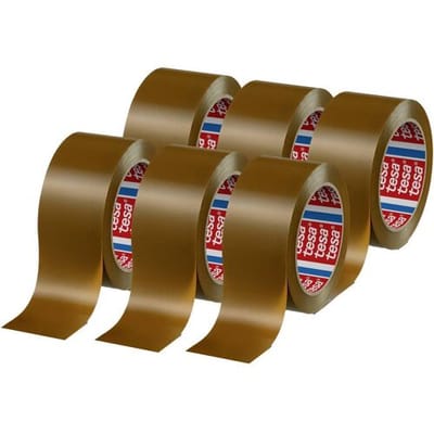 tesa tesapack 4124 PVC 04124-00096-00 Pakband tesapack 4124 Bruin (l x b) 66 m x 50 mm 6 stuk(s)