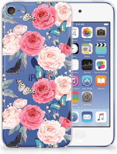 Back Cover voor Apple iPod Touch 5 | 6 TPU Case Butterfly Roses