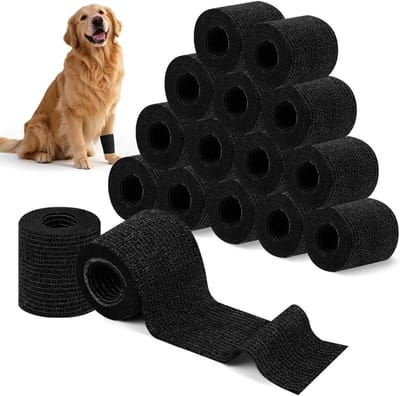 Zelfklevend elastisch verband, 16 rollen van 5 cm x 4,5 m, ideaal voor sport, eerste hulp en dierenverzorging