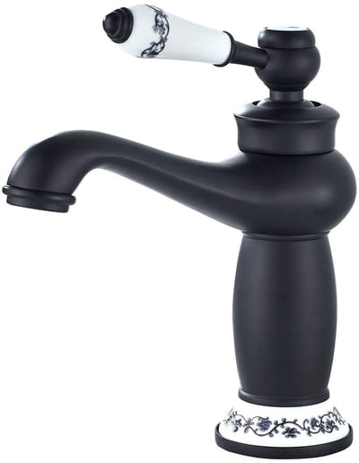 Dailygoods- Badkraan Zwart - Mengkraan - Hoogwaardige Messing - Duurzaam - Eenvoudig te Installeren - Waterbesparend - Wastafelkraan