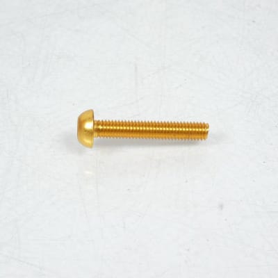 Vis Dôme BTR 5mm M6 pas 100 35mm anodisé Or 3AS Racing pour moto Neuf