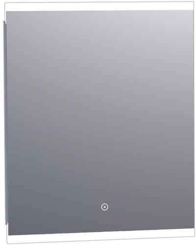 Brauer Jasper Spiegel - Rechthoekig - 60 cm - met Directe LED-Verlichting - Dimbaar - met Touchbediening