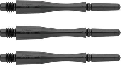 Dart Shafts - Dart Accessoires - Precisie Darten - Hybride Rotatie - 9.6 cm - Zwart