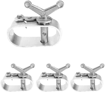 4 Stuks Spanklemmen van Staal, Lichtgewicht Aluminium, Voor Tenten, Zeilen en Schuttingen