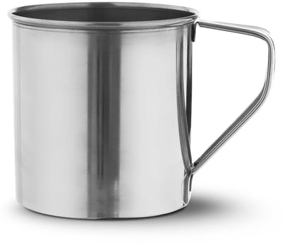 Orion - Stalen Reismok - 600 ml - Roestvrijstaal - Met Handgreep - Voor Overlevingstochten