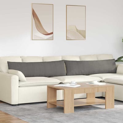 vidaXL - Zitkussens - 2 - pcs - Lichtgrijs - 145 - x - 40 - cm - Corduroy - stof
