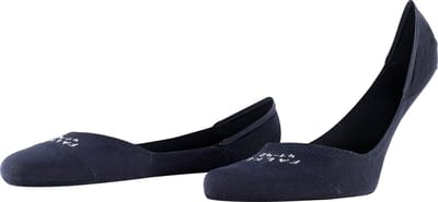 FALKE Cool 24/7 onzichtbar eenkleurig katoen footies heren blauw - maat 39-40