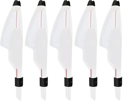 Dailygoods- Hengel Tip Protector Lichtgewicht - Hengel Accessoires - 5 Stuks - Duurzaam Kunststof - Verstelbaar - Bescherming Hengelpunt - Hengel Puntdop