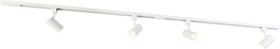 QAZQA jeana - Moderne Spot railsysteem verlichting, railverlichting geschikt voor led - 4 lichts - L 193 cm - Wit - Woonkamer | Slaapkamer | Keuken
