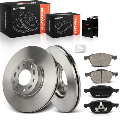 Frankberg 2x remschijven 4x remblokken vooras voor Mazda