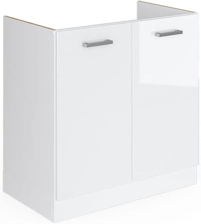 Spoelbakonderkast 80 cm Wit - Modulaire Keukenkast Basismodule