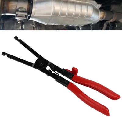 Dailygoods- Uitlaatklem Heavy Duty - Uitlaatklemmen - Auto Onderhoud - Antislip Handvat - Hoogwaardige Koolstofstaal - Eenvoudig in Gebruik - Uitlaatpijp