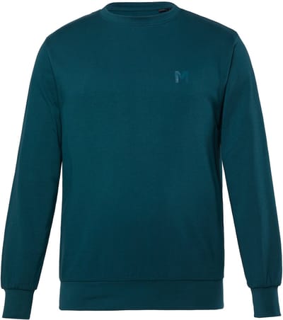 Men Plus - Heren - Sweatshirt basic ronde hals - Diepgroen - Maat 3XL