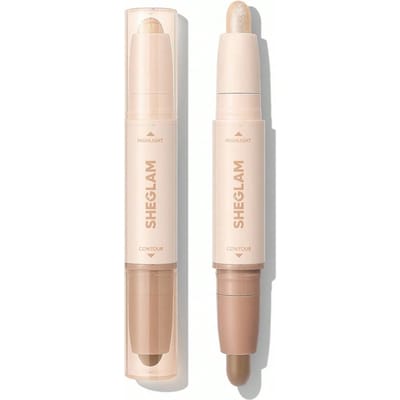 2-In-1 Contour & Highlight Stick-Soft Tan Merk Beauty Cosmetica Make-Up Voor Vrouwen En Meisjes