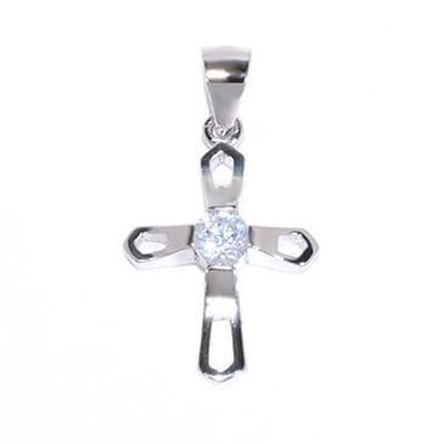 Blinx Jewels Zilveren Hanger Kruis Steen Zirkonium